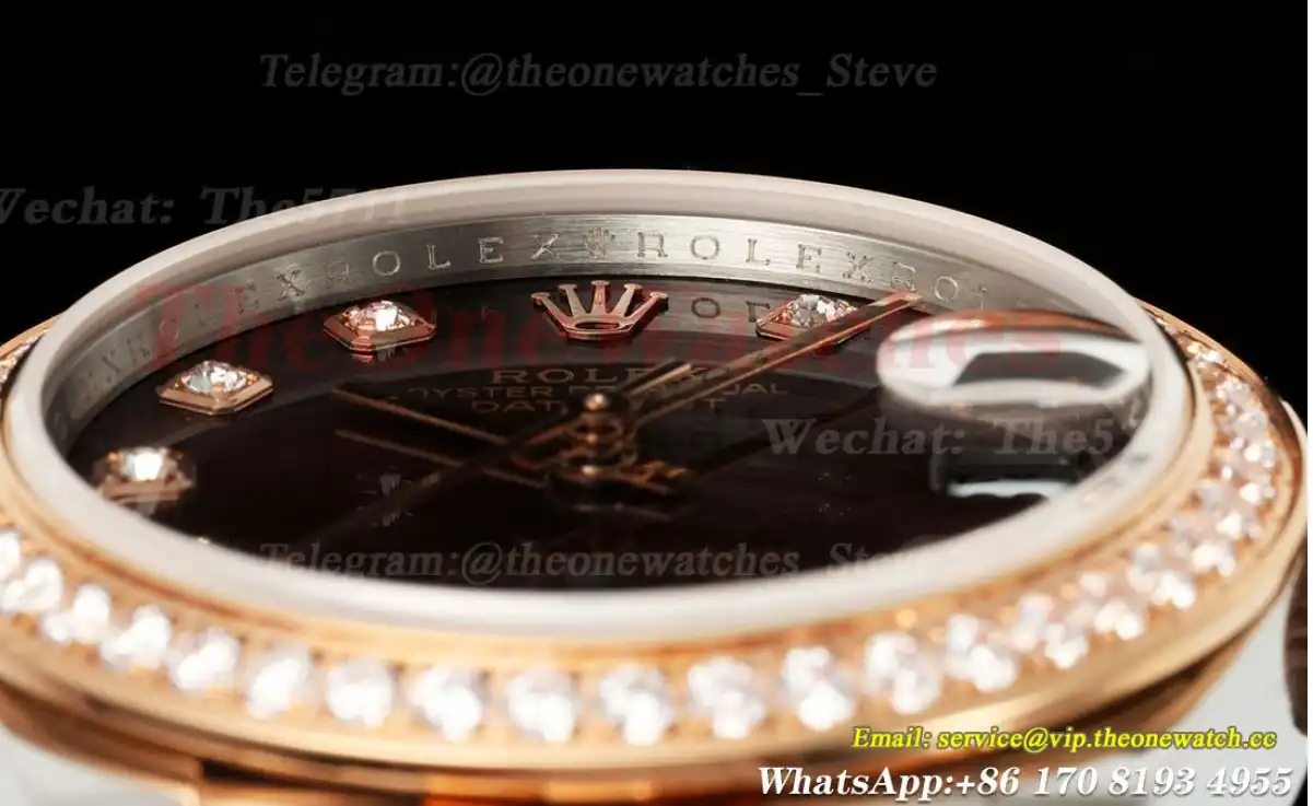 Datejust 278271 31mm Jub Dia SS RG Brown Dia GMF A2824