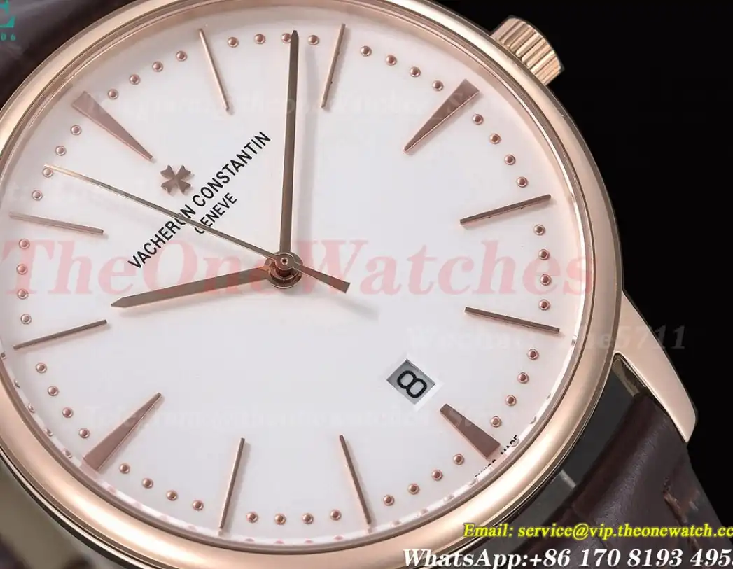 Patrimony Date 85180 RG LE White Dial GDF MY8215