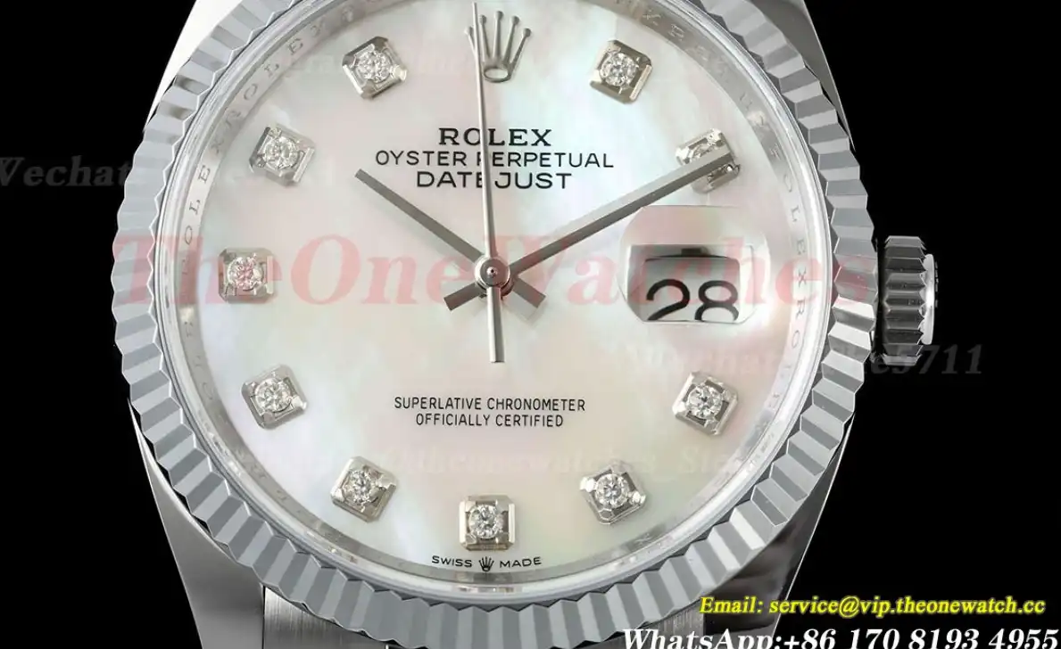 Datejust 126234 36mm Jub SS SS Mop Dia JQF VR3235