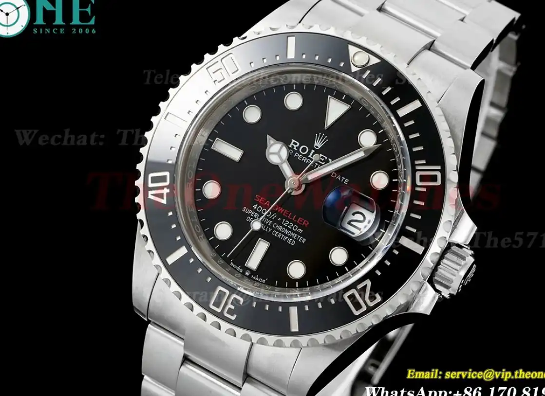 Seadweller 126600 43mm SS SS Black Dot Clean SH3235