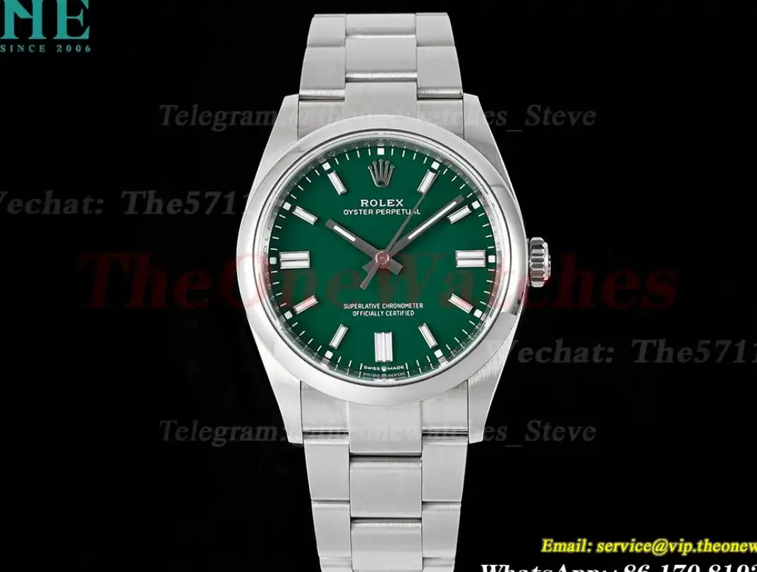 Oyster Perpetual 126000 36mm SS SS Green Stk VSF VS3230 Super Clone