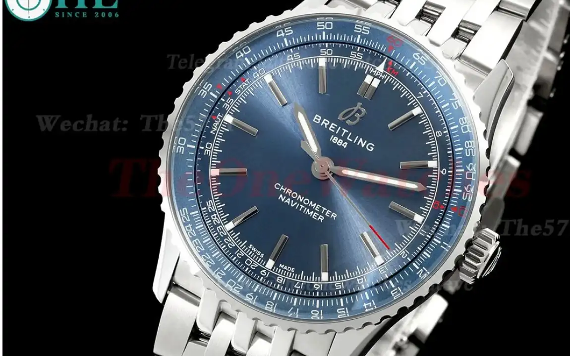 Navitimer 1 2024 41mm Date SS SS Blue Dial TF A2824