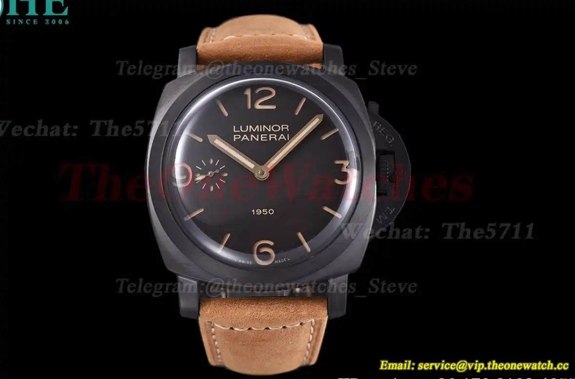 Luminor Pam375 47mm DLC LE Black Dial HWF A6497