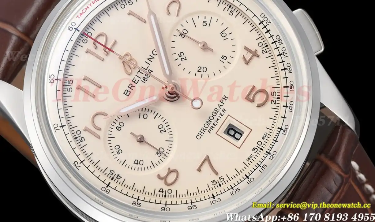 Premier B01 Chronograph 42mm SS LE Beige Dial BLSF V2 A7750 Mod