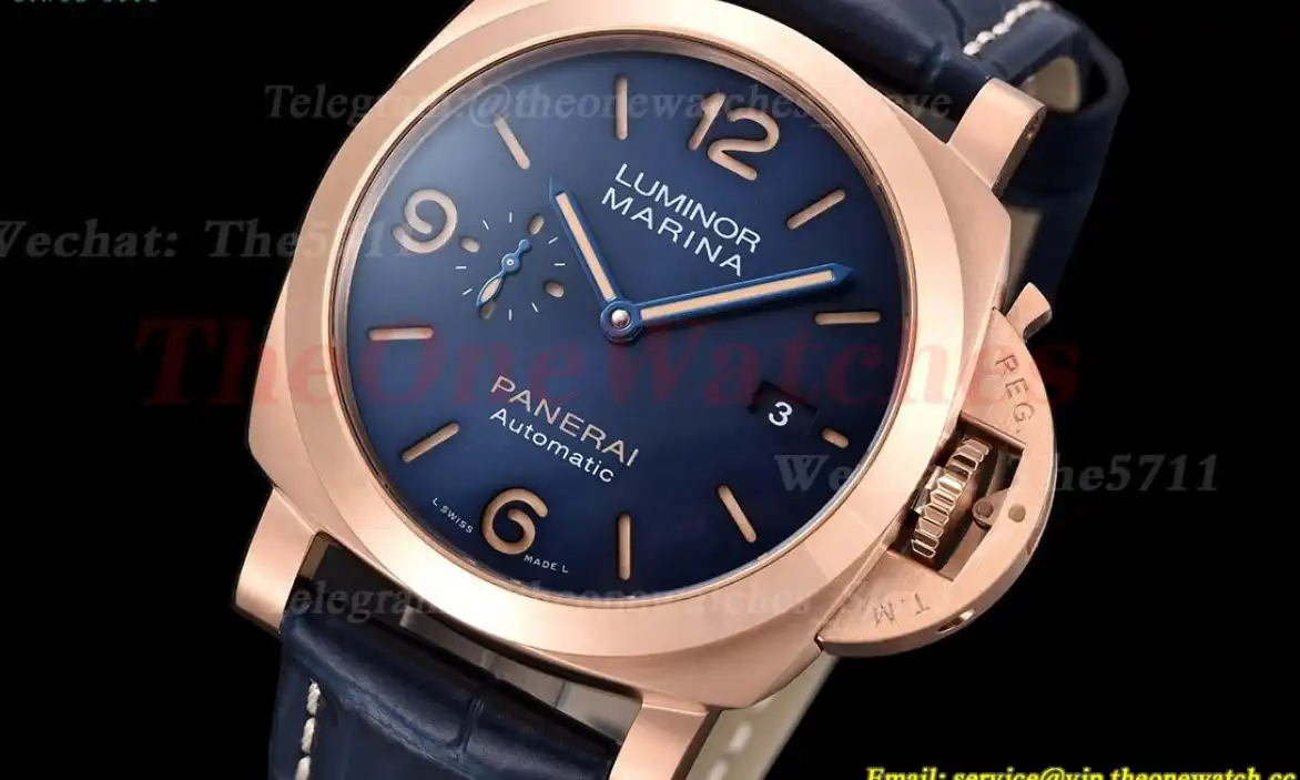 Luminor Marina PAM1114 44mm RG  LE Blue Dial TTF P9010