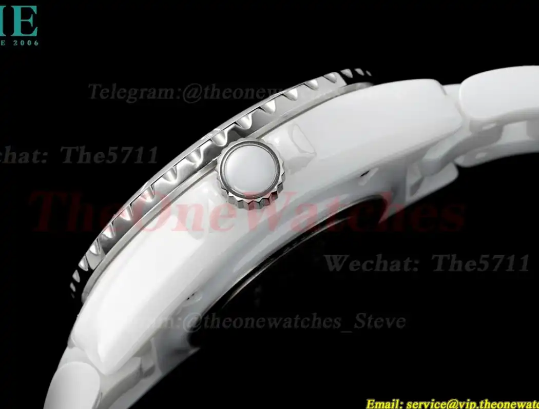 J12 33mm White Ceramic Cer White Dial HTF Quartz