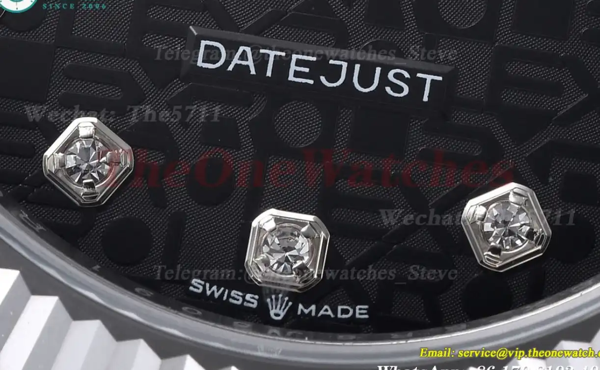 Datejust 126334 41MM SS SS Black Textured EWEF A3235