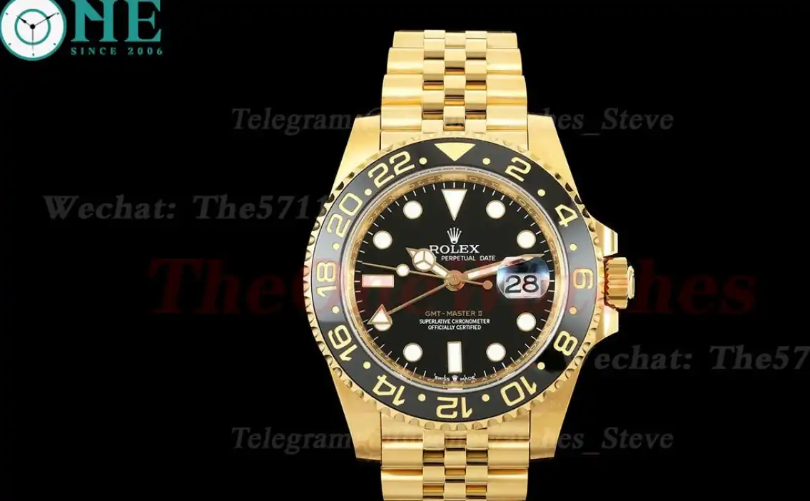 GMT Master II 126718 Jub 40mm YG YG Black Dial EWEF V2 SH3285