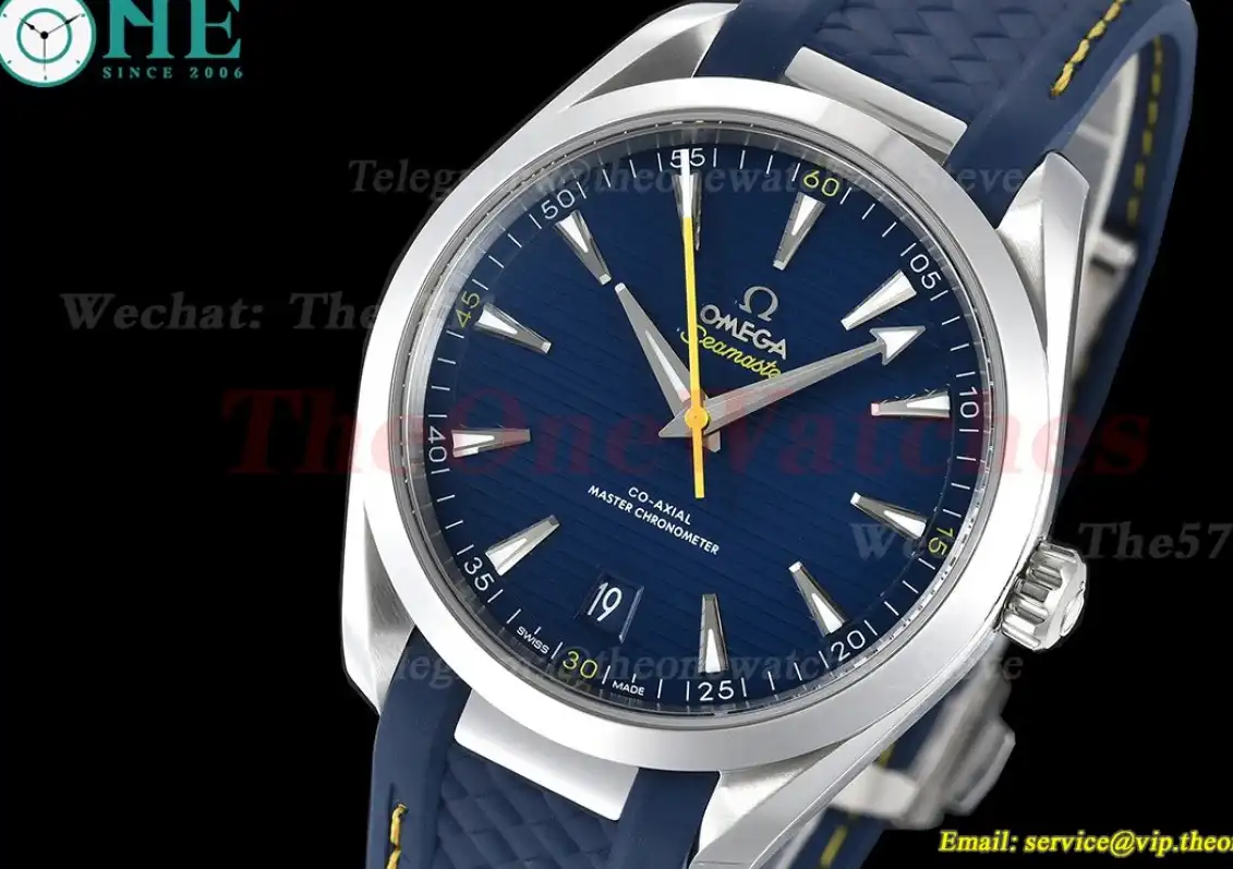 Aqua Terra 150m 'Mondo' 41mm SS RU Blue Dial VSF A8900