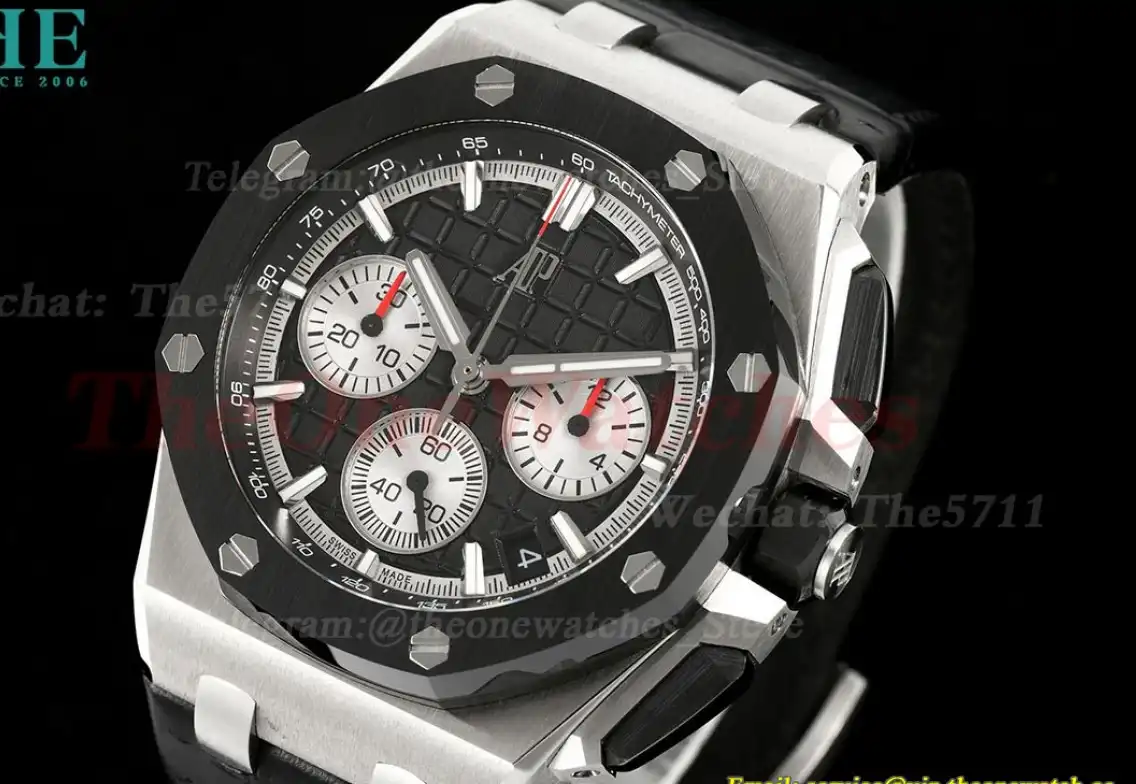 Royal Oak Offshore 26420 43mm SS LE Black Wht APPF A4401