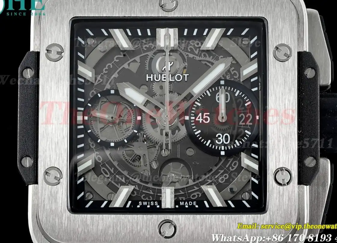 Square Bang Unico 42mm SS RU Skeleton Dial BBF HUB1280A