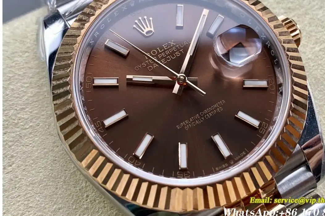 Datejust 126331 41mm Jub RG SS Brown Stk ARF SH3235(Tungsten Heavy Version)