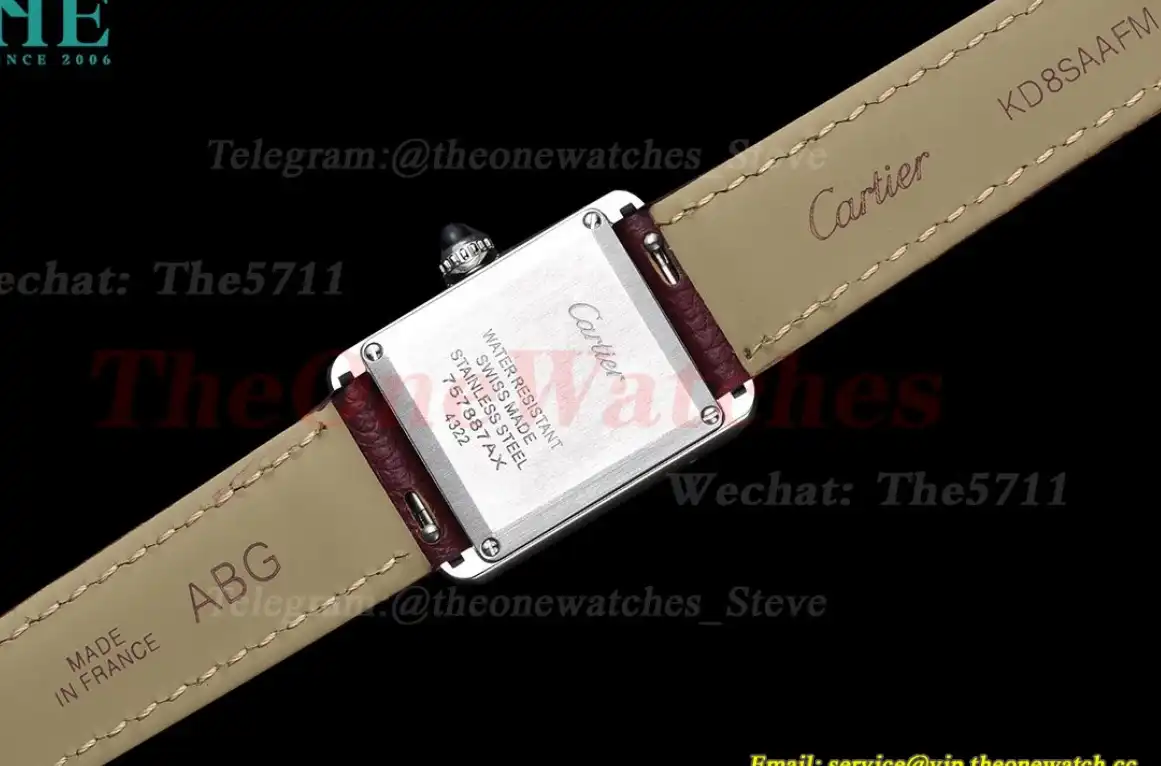 Tank Must Small SS LE White dial On Red Leather Strap K11F Quartz