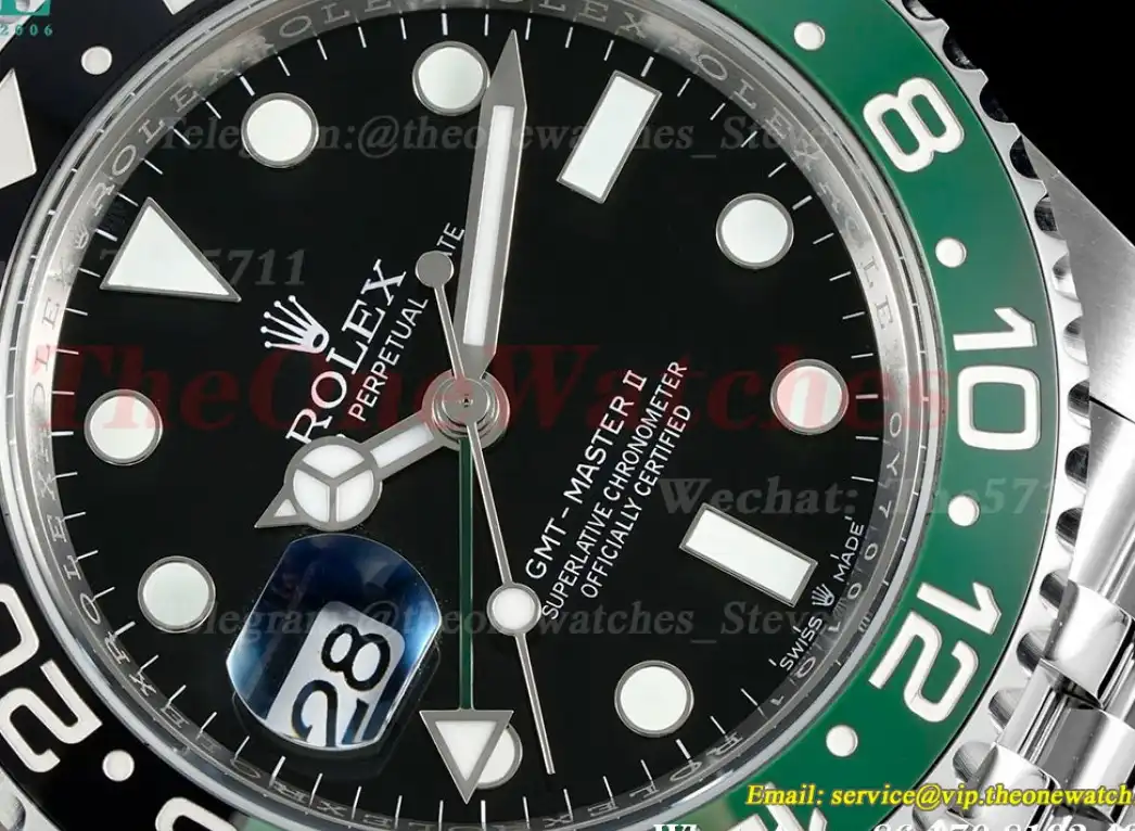 GMT Master II 126720 Sprite Jub 40mm SS SS Black Dial EWEF SH3285