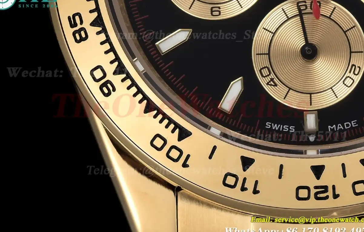 Daytona 40mm YG YG Black Gold GDF A3836