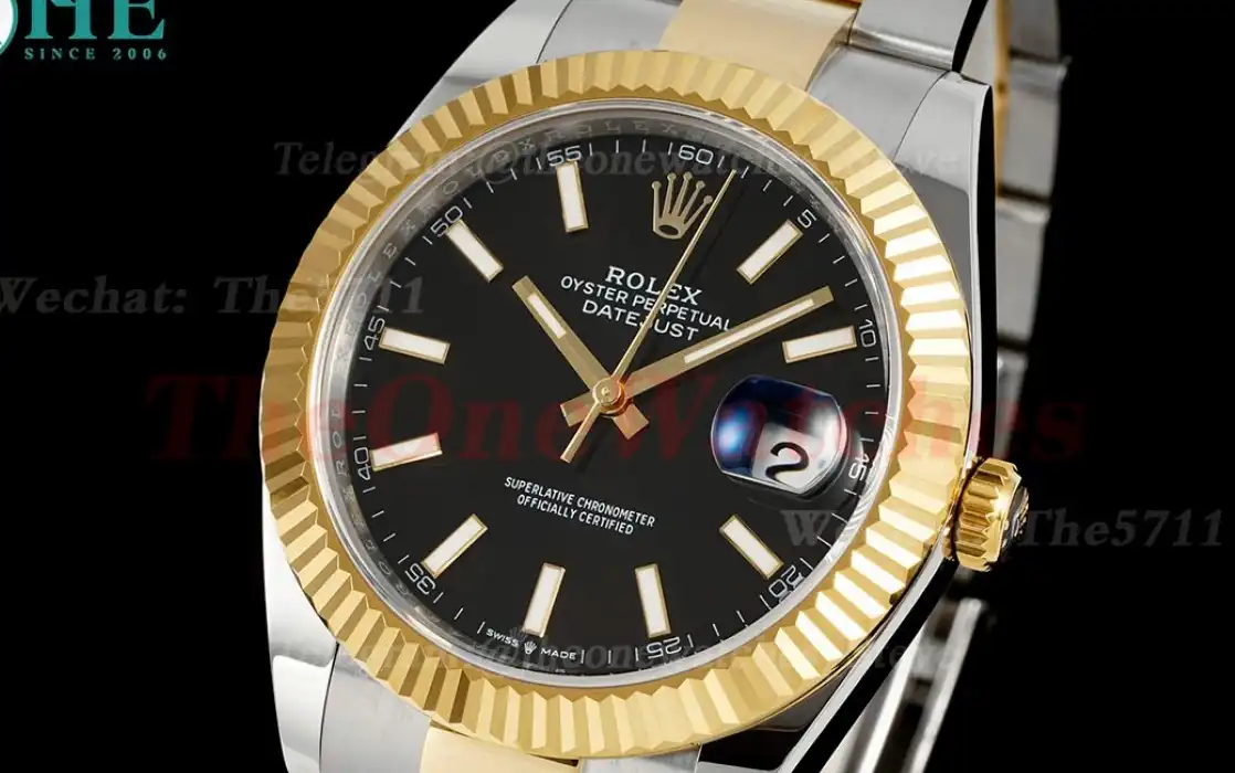 Datejust 126333 41mm Oys YG SS Black Stk EWEF A3235