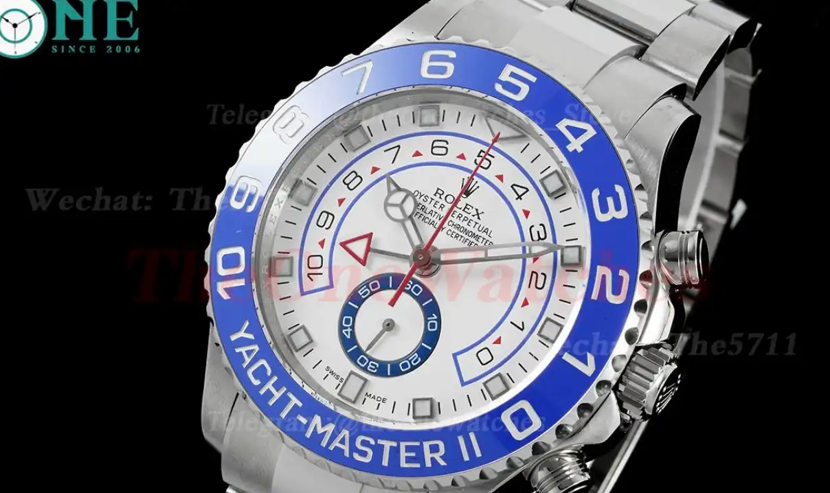 Yacht-Master II 116680 44mm SS SS White Num KF A7750