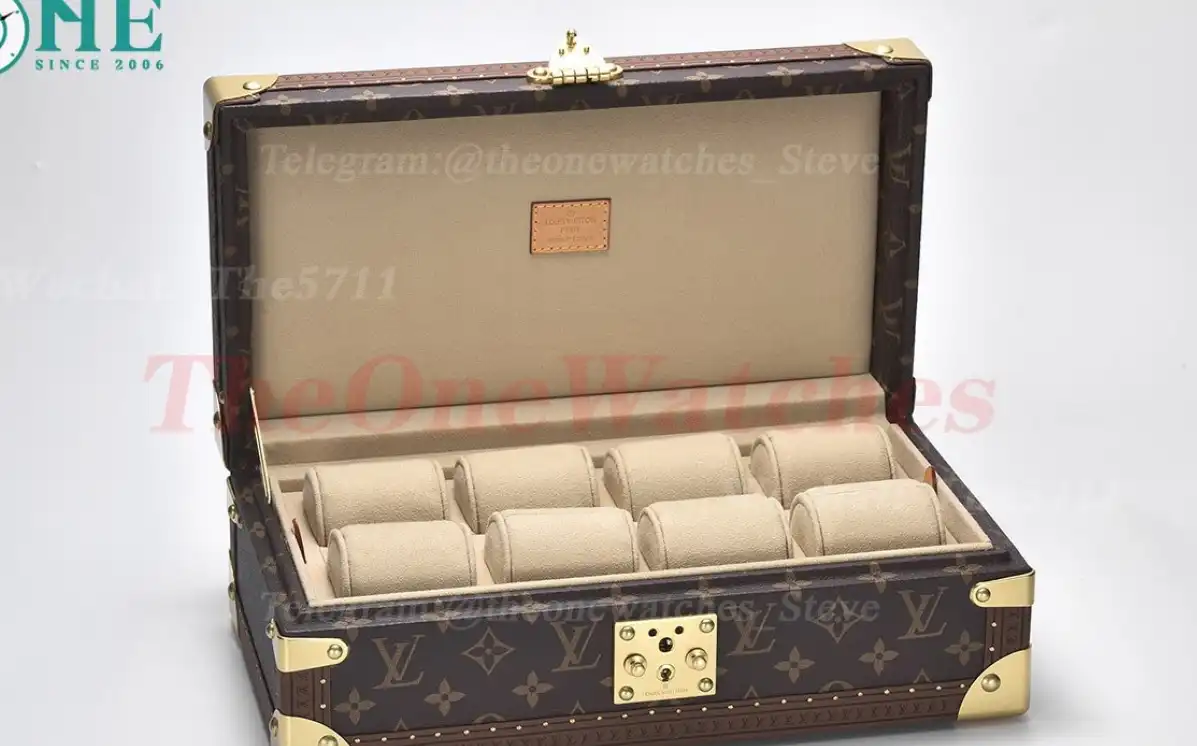 Watch Organizer Travel Box 8Pcs (Brown)