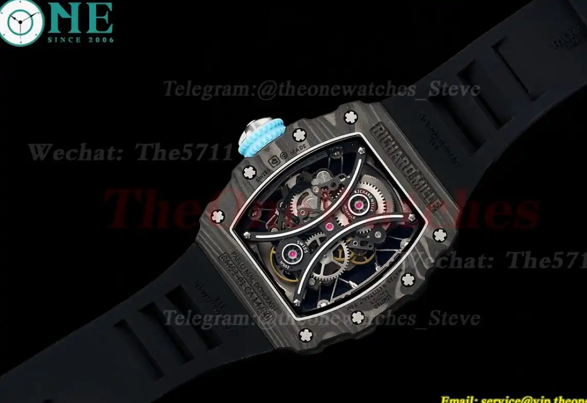 RM053-01 Pablo Mac Donough Black FC RU Skeleton Dial JBF Tourb