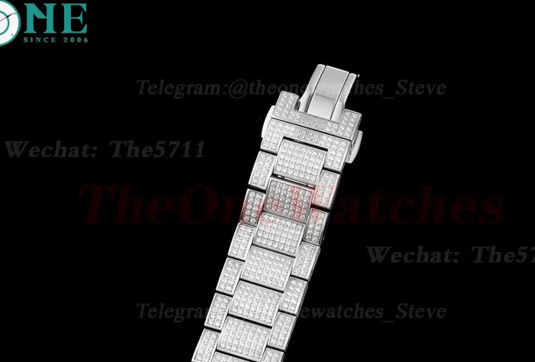 Yachting Mens 44mm Full Diamond SS SS ABF A2824