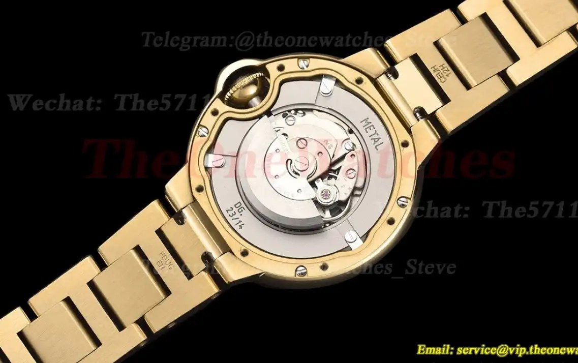 Ballon Bleu De Cartier 33mm YG YG White Rmn Oyster GDF NH05