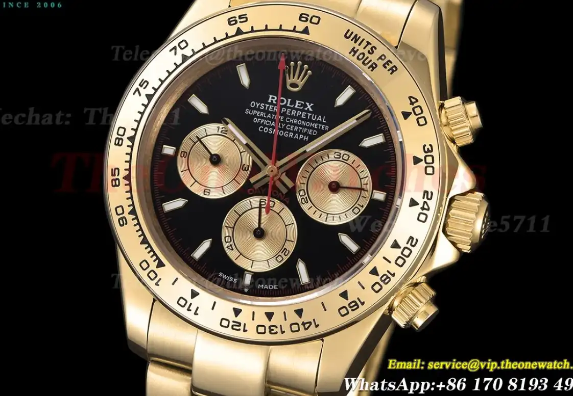 Daytona 40mm YG YG Black Gold GDF A3836