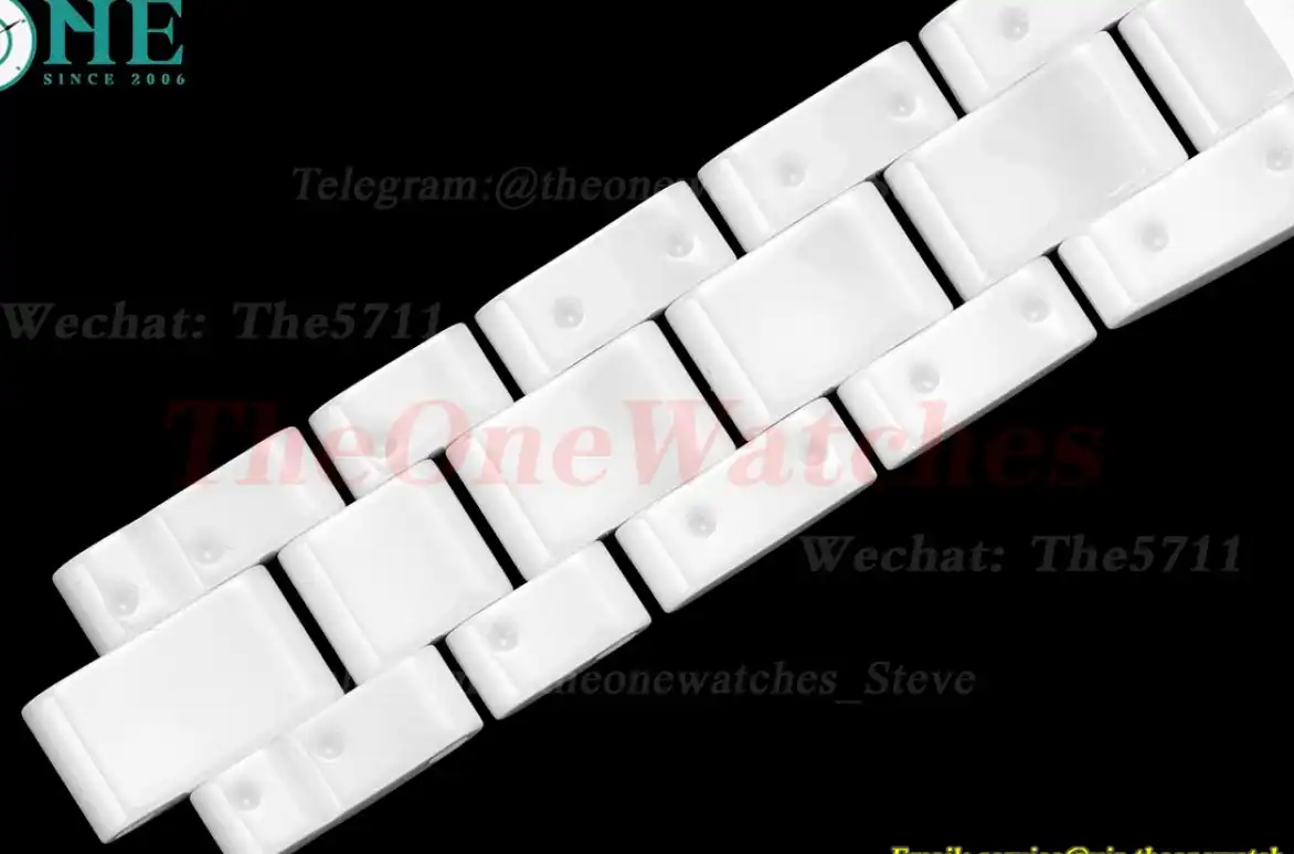 J12 38mm White Ceramic Cer White Num HTF A21.1