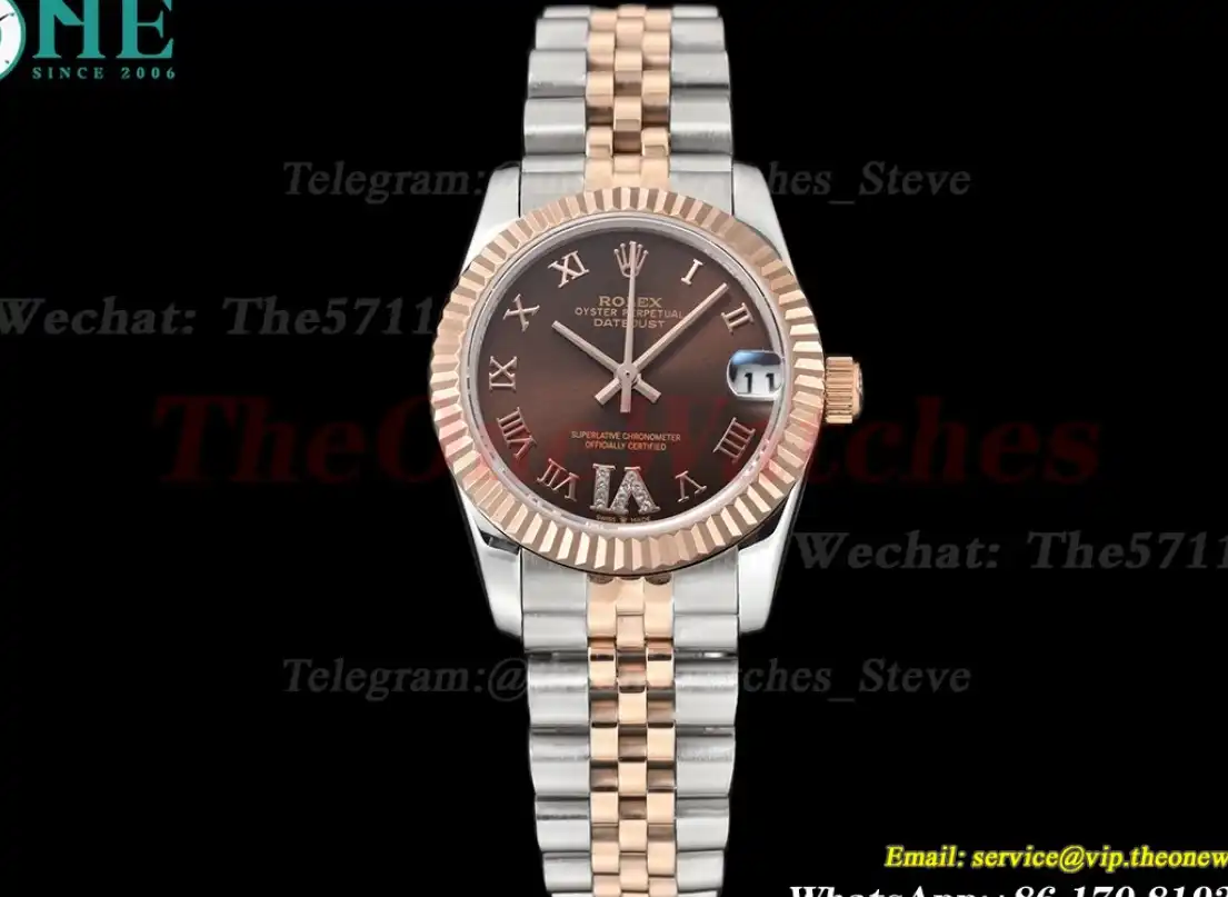 Datejust 28mm RG SS Brown Rmn GDF MY8215