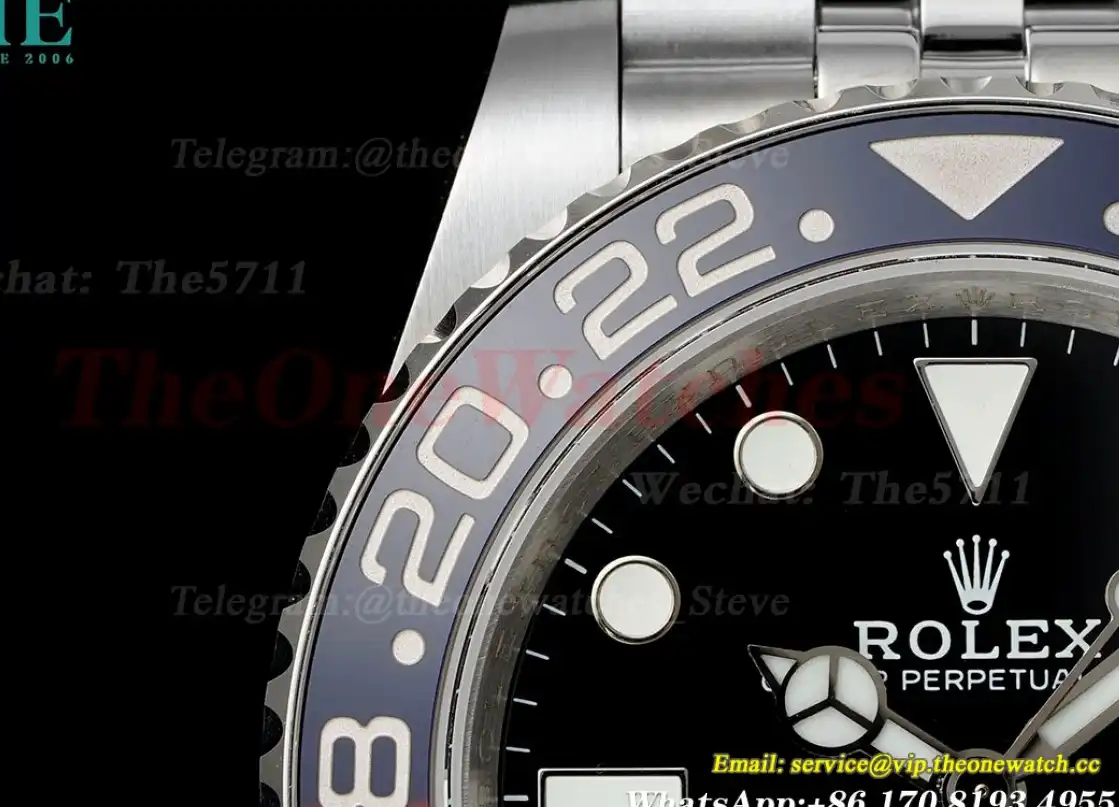 GMT Master II 126710 Pepsi Jub 40mm SS SS Black Dial QF VR3285