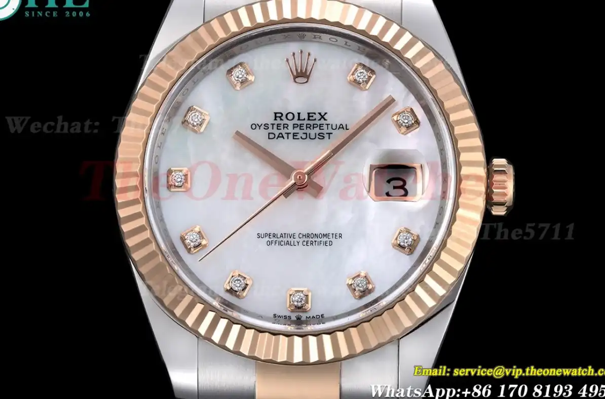 Datejust 126331 41mm Oys SS RG Mop Dial Clean SH3235