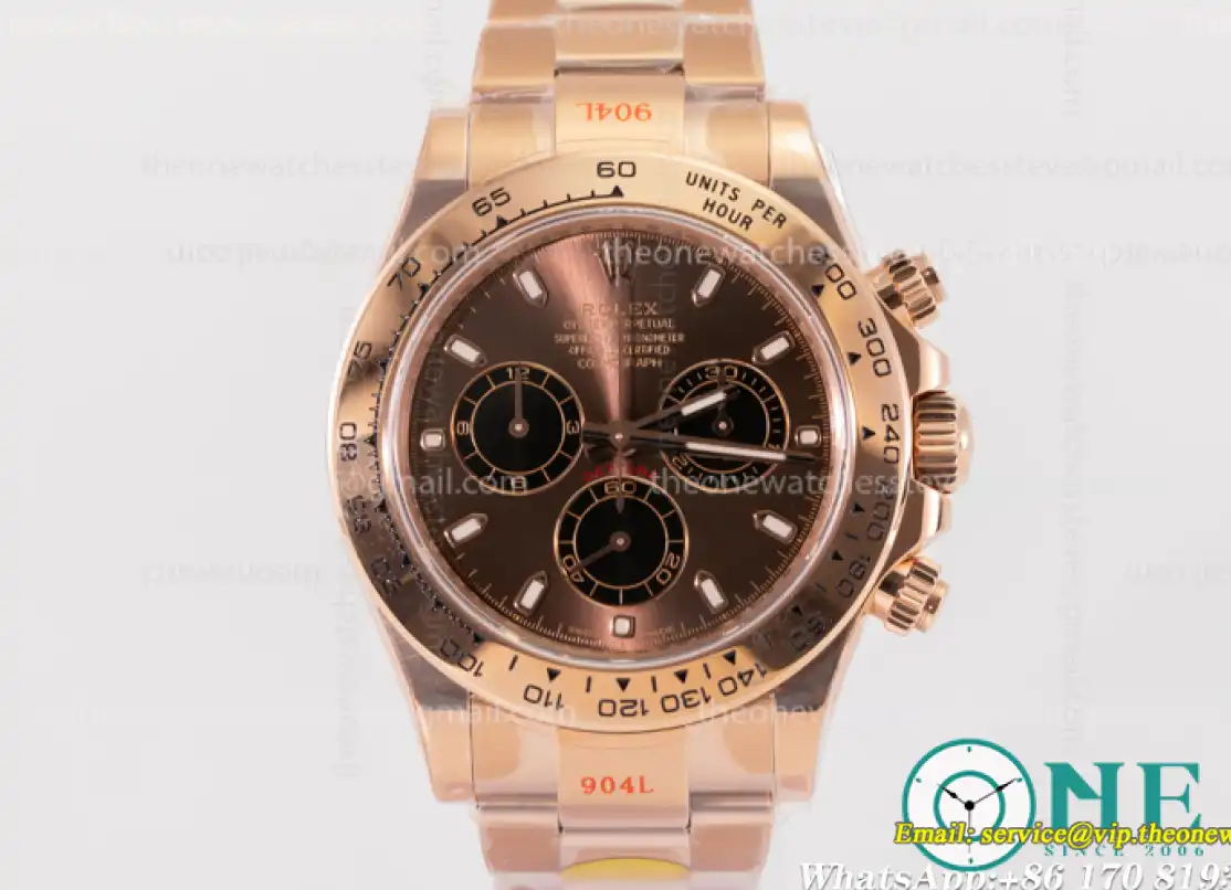 Rolex - Daytona 116505LN RG RG Brown 904L Noob V4 A4130