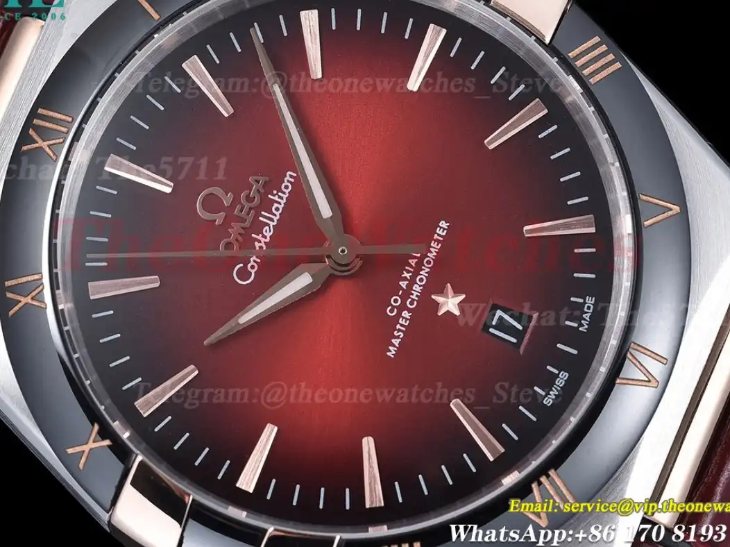 Constellation 41mm Cer RG LE Red Black Dial GDF MY8215