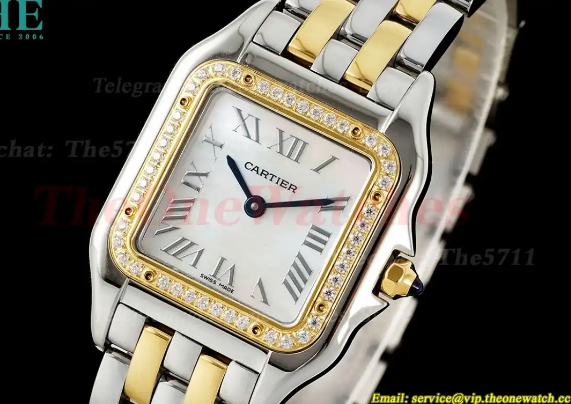 Panthere Secrete De Ladies 27mm Dia YG SS Mop Dial AF Quartz