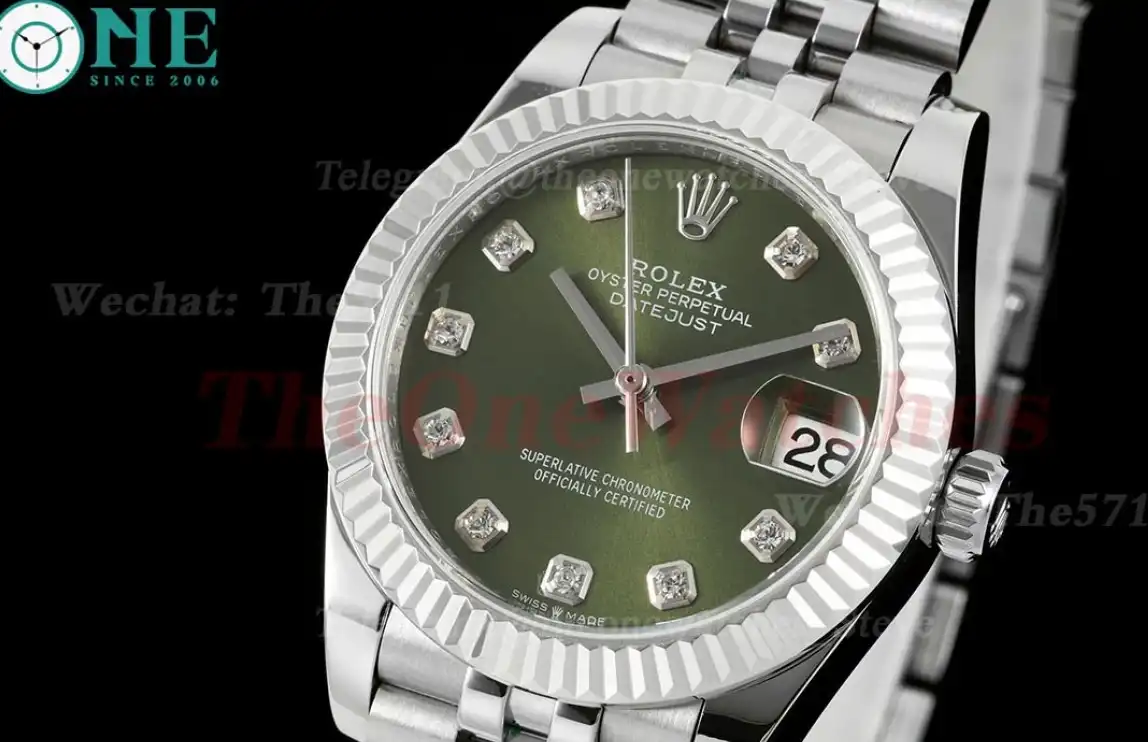 Datejust 278274 31mm Jub SS SS Green Dia GMF A2824