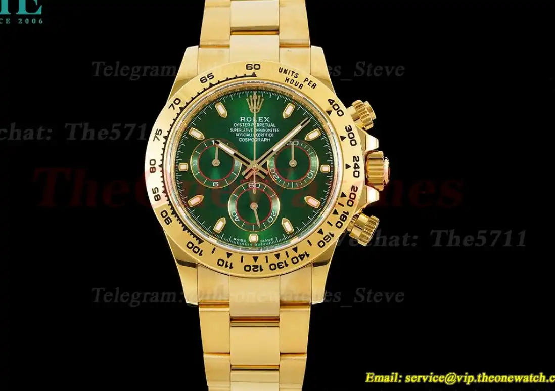 Daytona 116508 40mm YG YG Green Dial APS SH4130