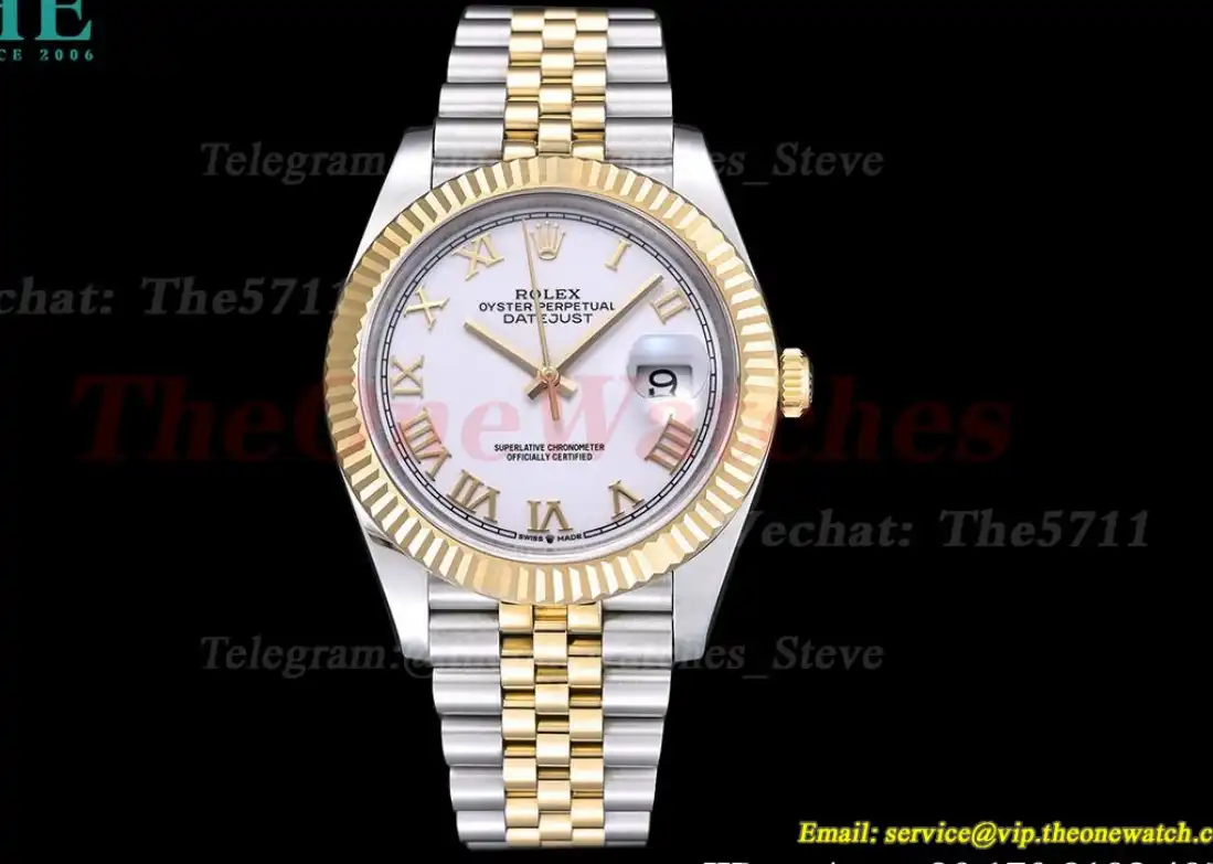 Datejust 126333 41MM YG SS White Rmn EWEF A3235