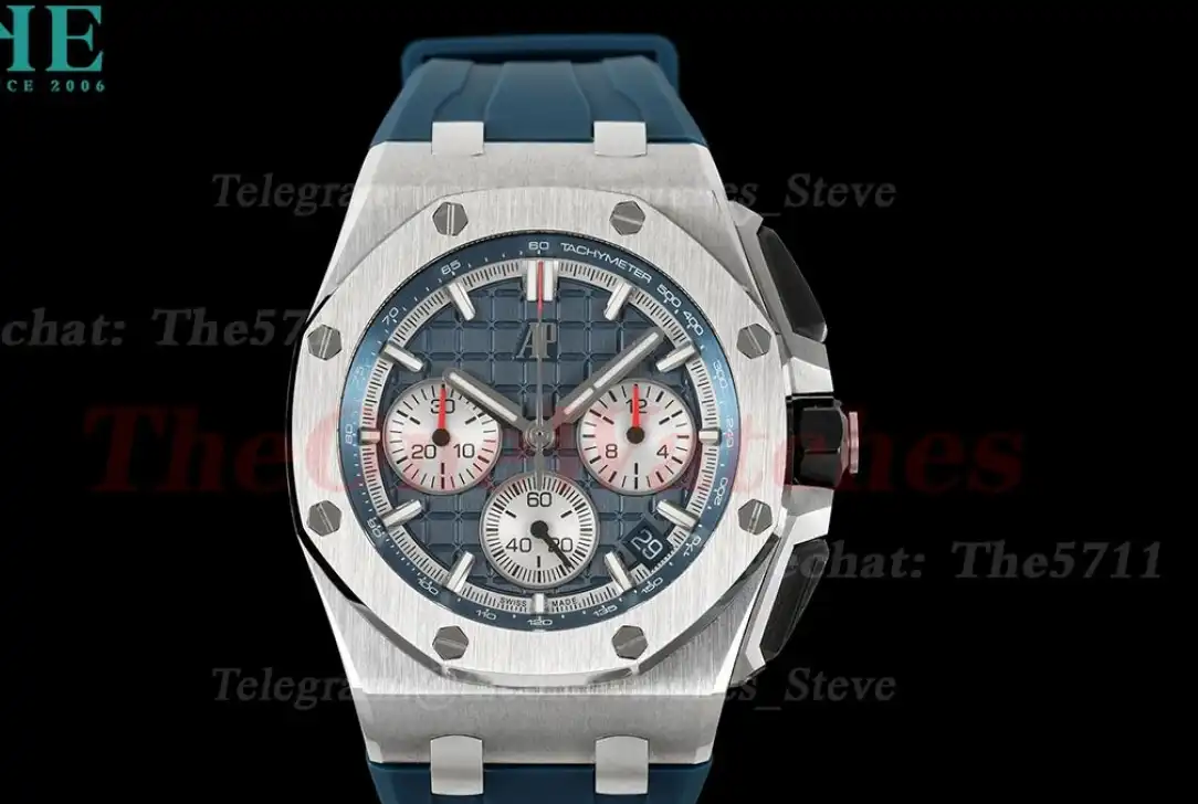 Royal Oak Offshore 26420 43mm SS RU Blue Wht APPF A4401