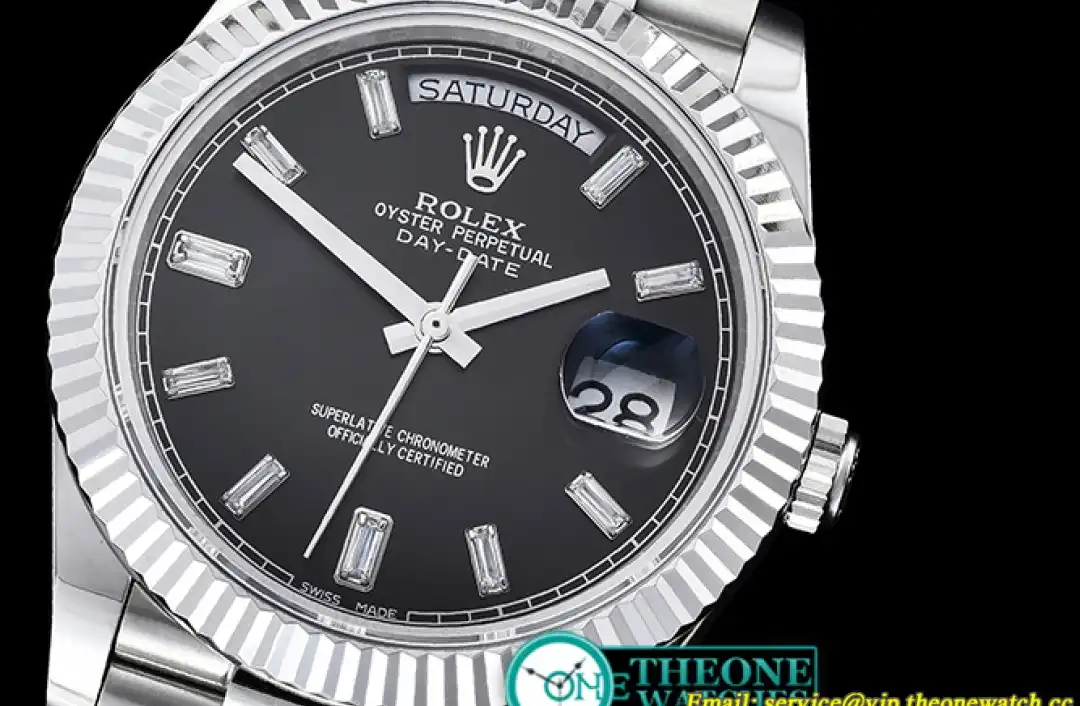 Rolex - DayDate 228206 Flt SS SS Black Diam BP A3255 Mod