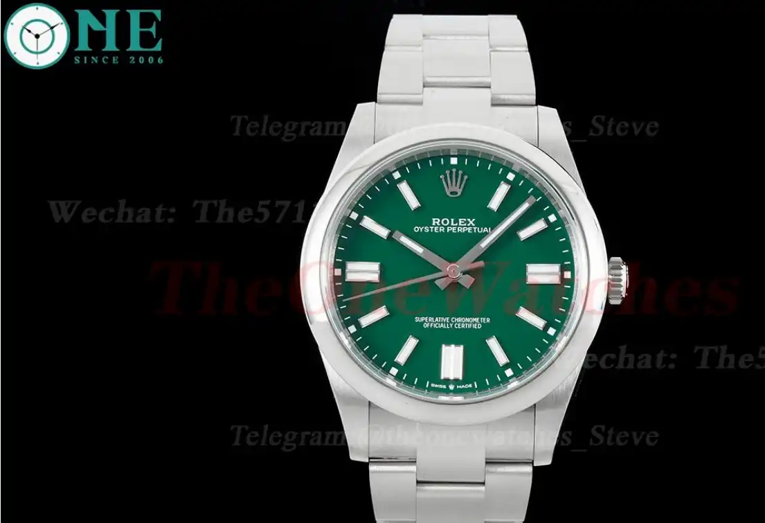 Oyster Perpetual 124300 41mm SS SS Green Dial VSF VS3230