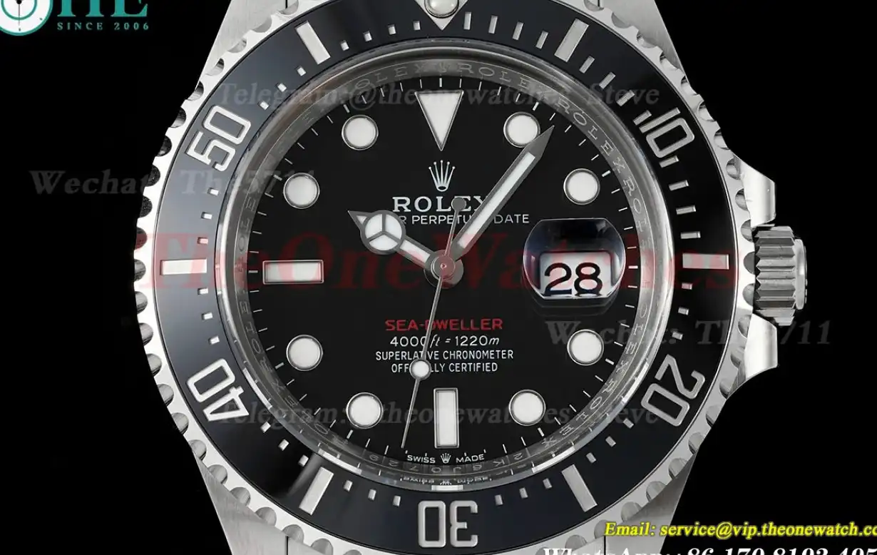 Seadweller 126600 43mm SS SS Black Dot Clean SH3235