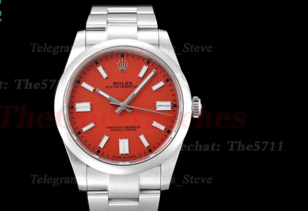 Oyster Perpetual 124300 41mm SS SS Red Dial VSF VS3230