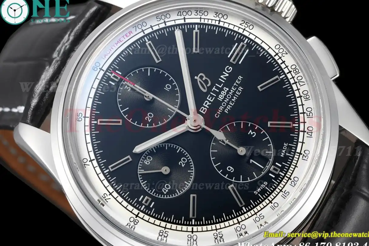 Premier Chronograph 42mm SS LE Black Dial BLSF A7750