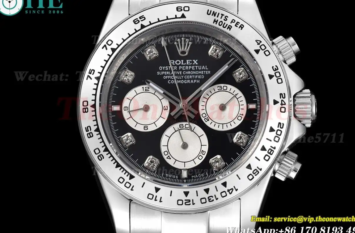 Daytona 40mm SS SS Dia Black White GDF A3836