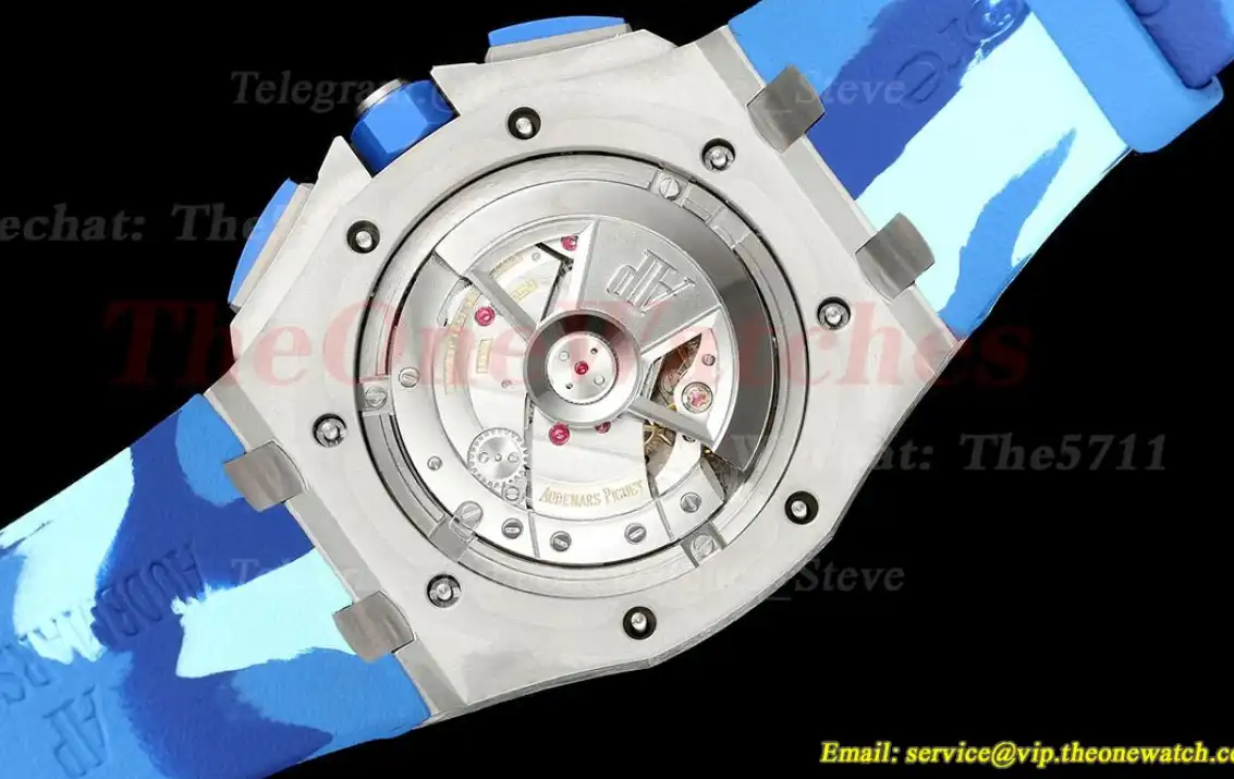 Royal Oak Offshore 26400SO Camouflage 44mm SS RU Blue Dial TKF A7750