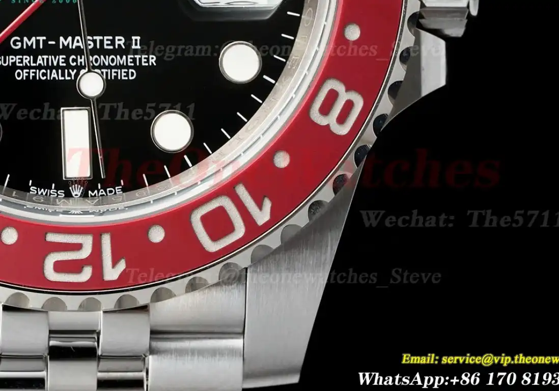 GMT Master II 126710 Pepsi Jub 40mm SS SS Black Dial EWEF VR3285