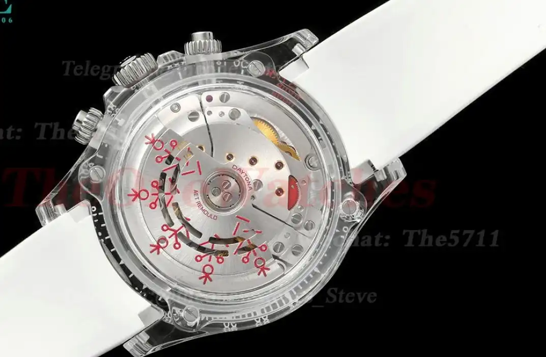 Daytona AET Remould 40mm Crystal RU Red Sketelon Dial N6F DD4130