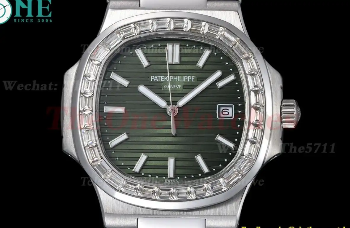 Nautilus Diamond 40mm SS LE Green Dial GDF MY8215