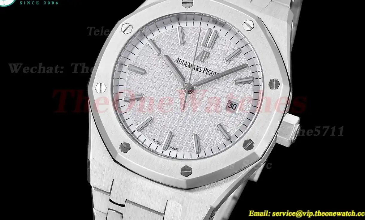 Royal Oak 15500 41mm SS SS Silver Dial GDF MY8215