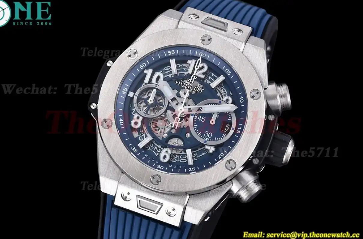 Big Bang Unico 42mm TI RU Skeleton Blue Dial BBF HUB1280