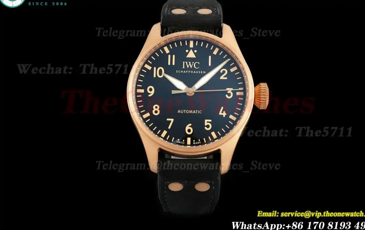 Big Pilot Spitfire 'Mr Porter' 43mm Bronze LE Black Dial M+ 8N24